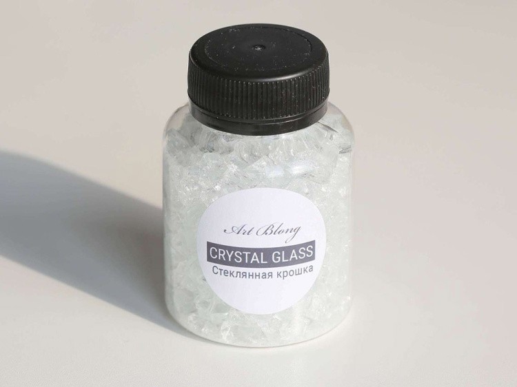 Стеклянная крошка Кристалл. Прозрачная (фракция 3-8 мм), Art Blong — картинка 5