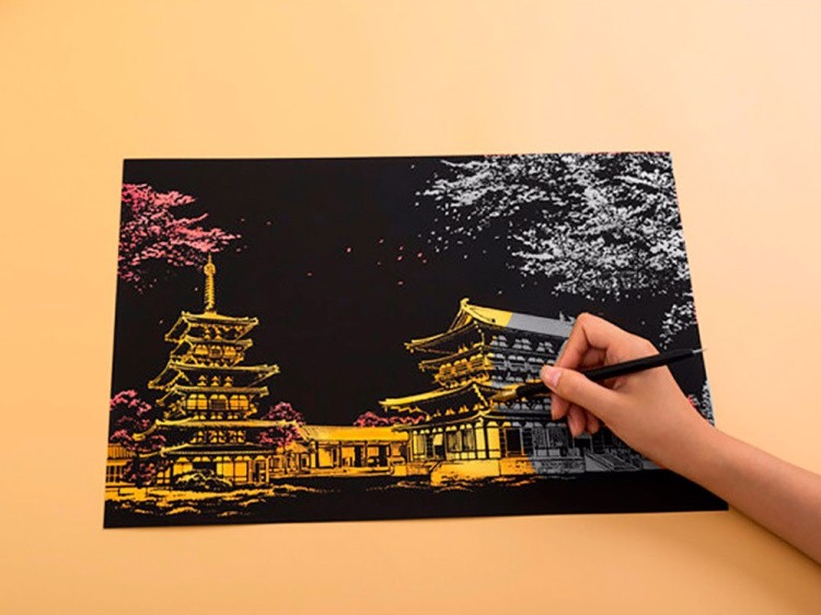 Скретч-картина «Japan» (цветная) — картинка 5