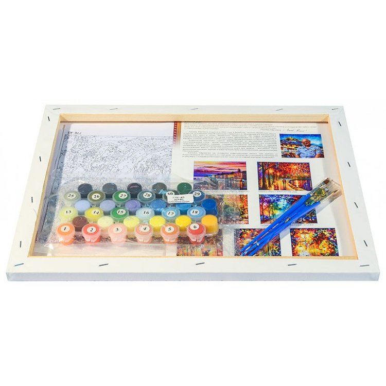 Картина по номерам «Ночные подсолнухи» — картинка 3