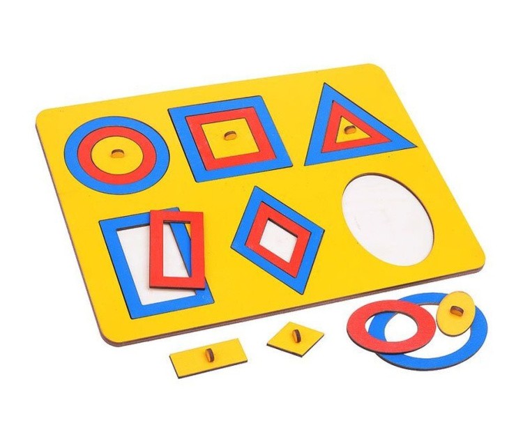 Рамки-вкладыши М.Монтессори «Паутинки» — картинка 3