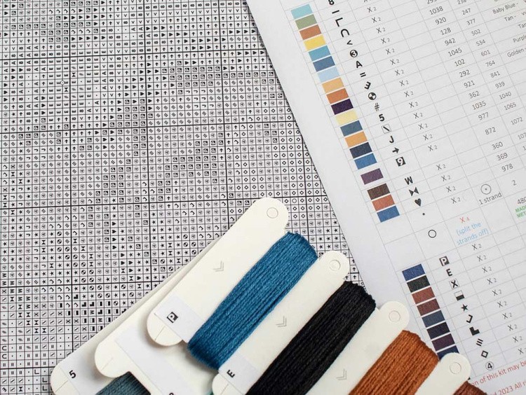 Набор для вышивания «Dream Catcher Wolf (Ловец снов Волк)» — картинка 4