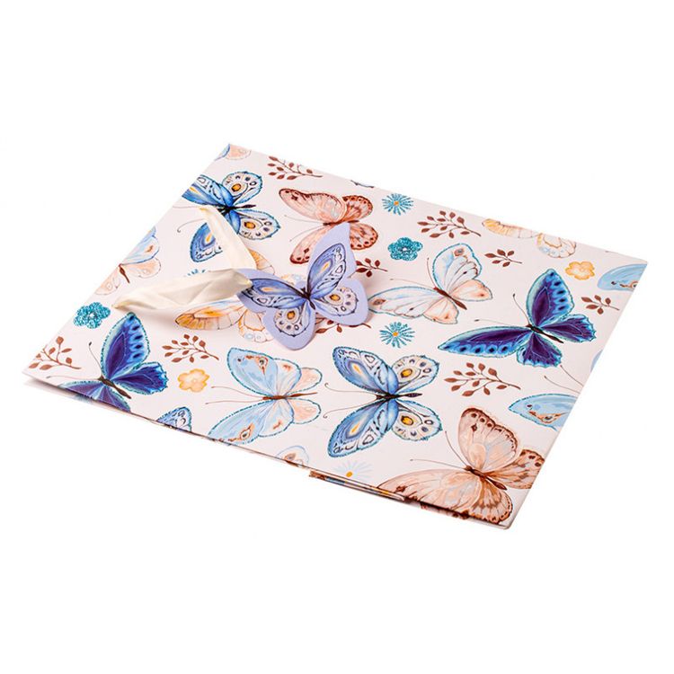 Подарочный пакет «Голубые бабочки» — картинка 5