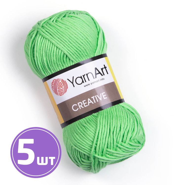 Пряжа YarnArt Creative (226), светло-зеленый, 5 шт. по 50 г