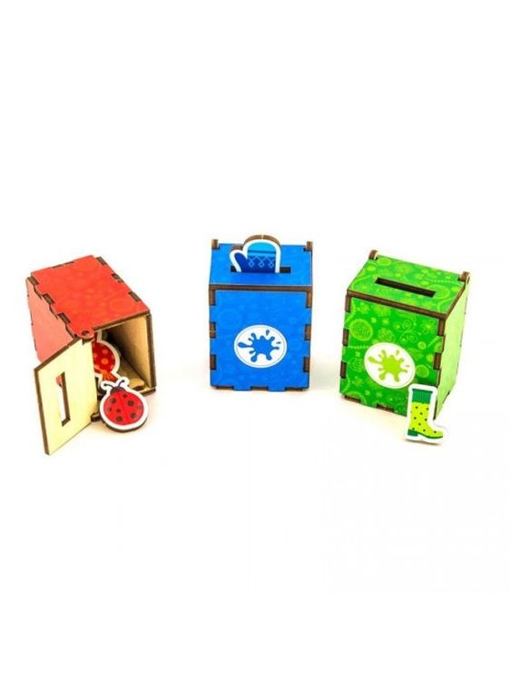 Развивающее пособие из дерева «Комодик. Убираем комнату» — картинка 4