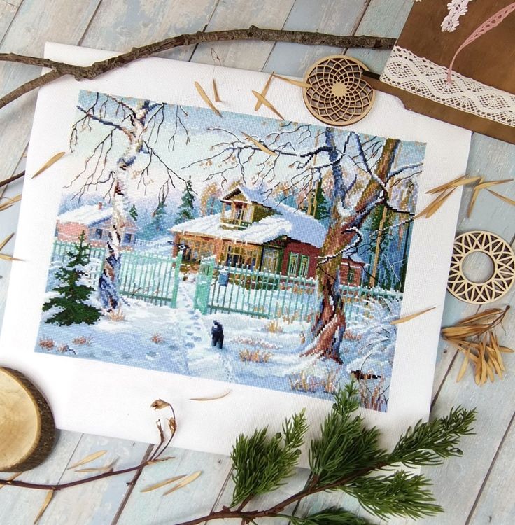 Набор для вышивания «Зимний день» — картинка 5