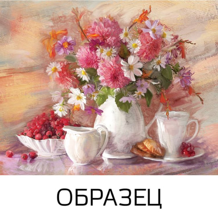 Холст на картоне с контуром BRAUBERG ART CLASSIC «Цветы», 30х40 см, грунтованный, 100% хлопок — картинка 2