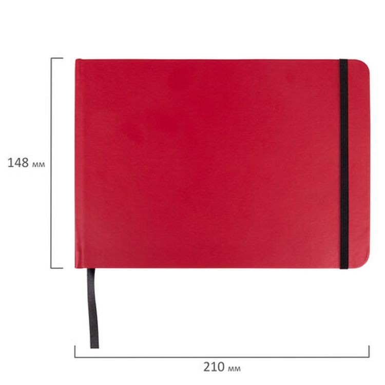 Скетчбук для акварели, 200 г/м2, 148х210 мм, среднее зерно, 40 л., КОЖЗАМ, резинка, BRAUBERG ART PREMIERE — картинка 3