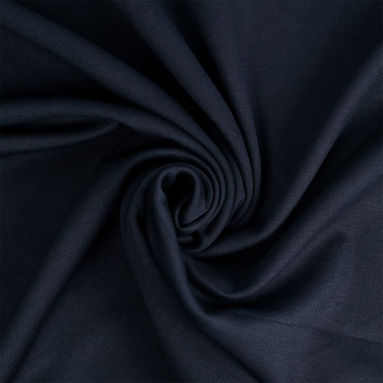 Ткань Джерси, 1 м x 155 см, 350 г/м², цвет: темно-синий, TBY