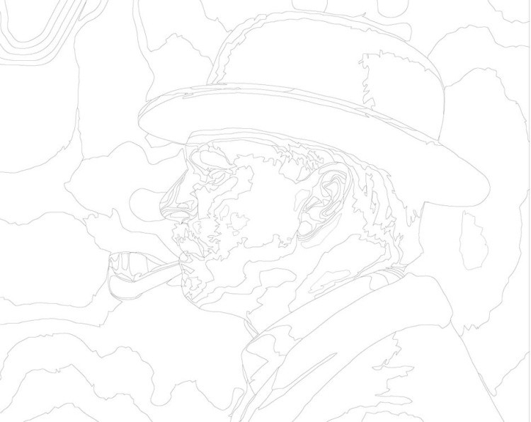 Картина по номерам «Острые козырьки: Инспектор Честер Кэмпбелл» — картинка 3