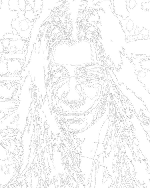 Картина по номерам «Певица Просто Лера: портрет 40x50» — картинка 3