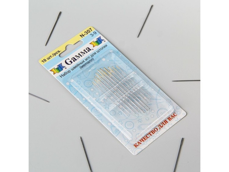 Иглы ручные Gamma для штопки №3-9, короткие, 10 шт. — картинка 2
