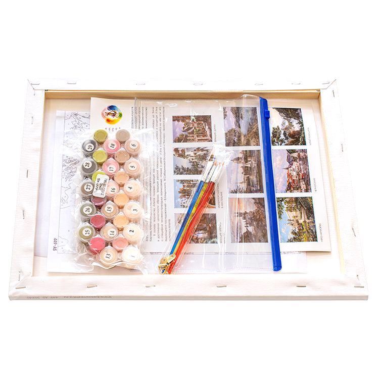 Картина по номерам «Букет пионов» — картинка 3