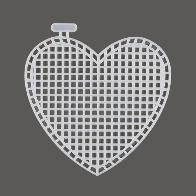 Канва пластиковая «Сердце малое», 10 шт., 100% полиэтилен, 7x8 см, Gamma — картинка 2