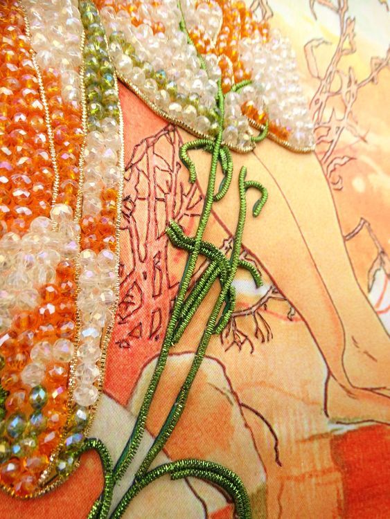 Набор вышивки хрустальными камнями «Лето» — картинка 5