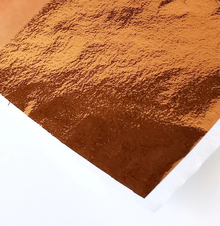 Зеркальная поталь «Mirror Shine», Rose gold, 50 шт. 8x8,5 см — картинка 2