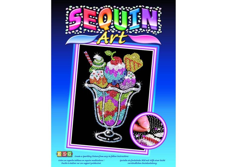 Мозаика из пайеток «Мороженое» — картинка 2