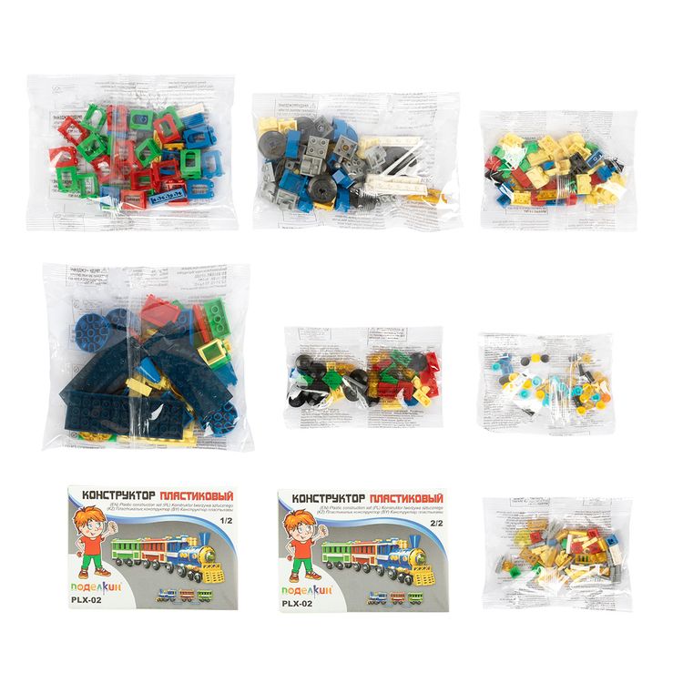 Пластиковый конструктор «Паровоз», Поделкин — картинка 2