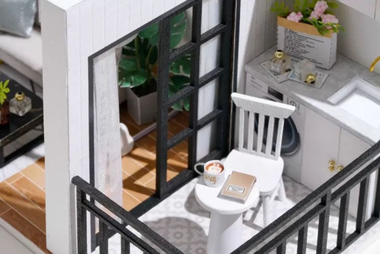 Миниатюрная сборная модель (румбокс) «Идеальная гостиная» — картинка 11