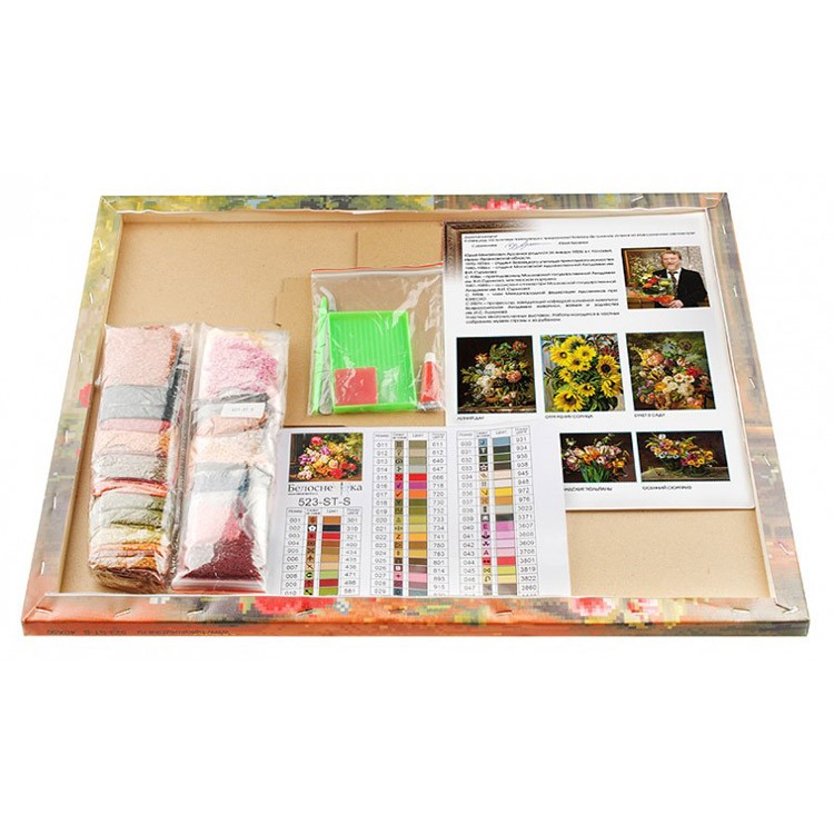 Алмазная вышивка «В дар флоре» — картинка 3