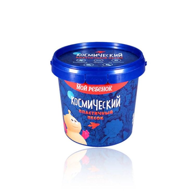 Космический пластичный песок Голубой 1 кг — картинка 3