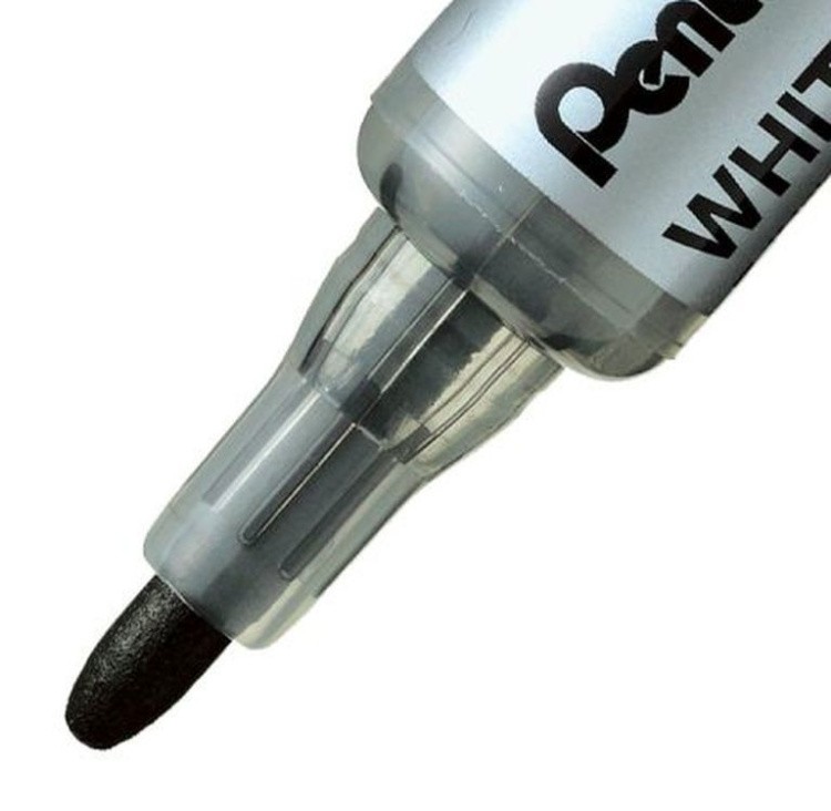 Маркер для доски Maxiflo, 4 мм, перо пулеобразное, цвет: синий, Pentel — картинка 3