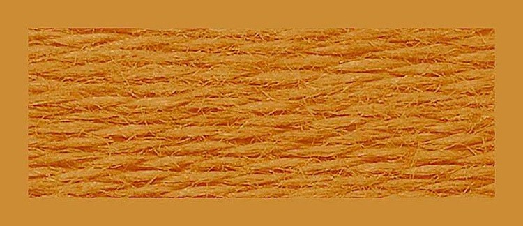 Нитки мулине (шерсть/акрил), 10 шт. по 20 м, цвет: №851 оранжевый, Риолис