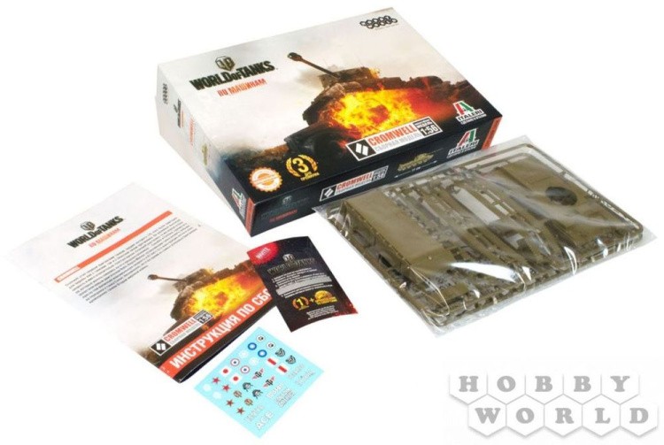 Сборная модель World of Tanks - Cromwell, Масштабная модель 1:56 — картинка 2