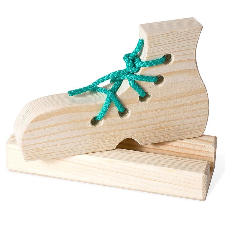 Шнуровка деревянная «Ботинок на подставке»
