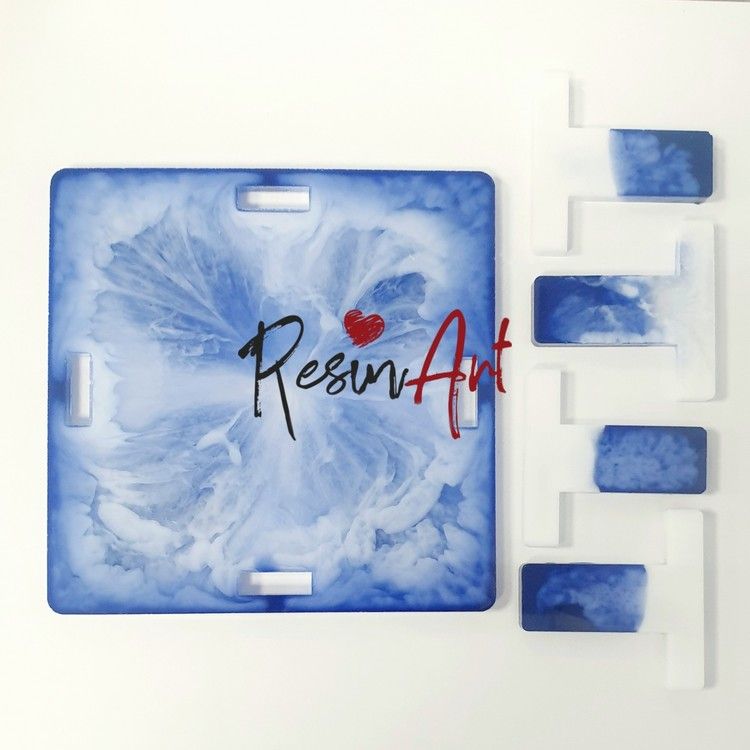 Подставка для подстаканников квадрат (8 мм) - Силиконовый молд — картинка 2