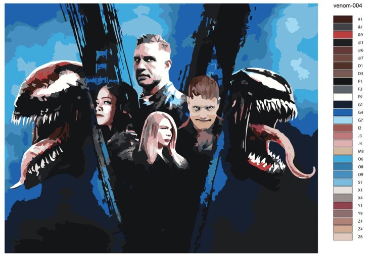 Картина по номерам «Веном: Постер» — картинка 2