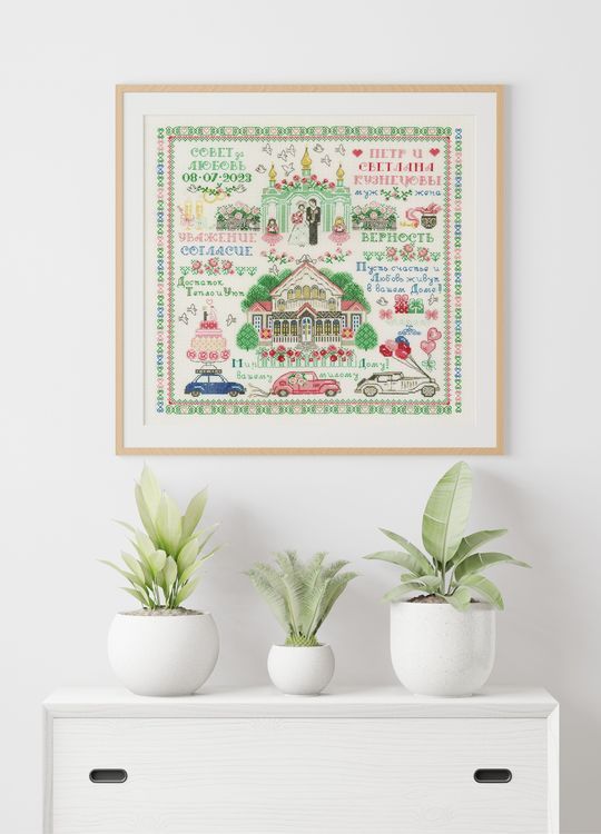 Набор для вышивания «Семплер Свадьба» — картинка 7