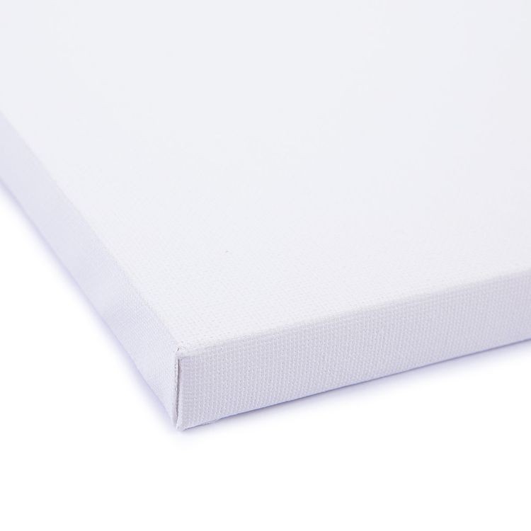 Холст грунтованный на подрамнике 100% хлопок, 20х20 см, 260 г/кв.м, Аква-колор — картинка 4