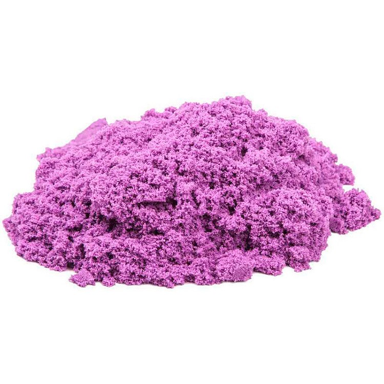 Космический песок 2 кг, сиреневый (с песочницей и формочками) — картинка 3