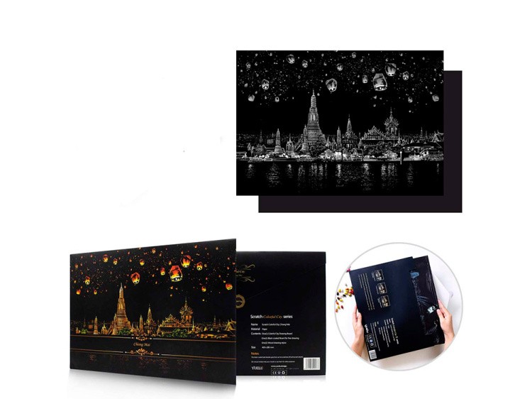 Скретч-картина «Chiang Mai» (цветная) — картинка 2