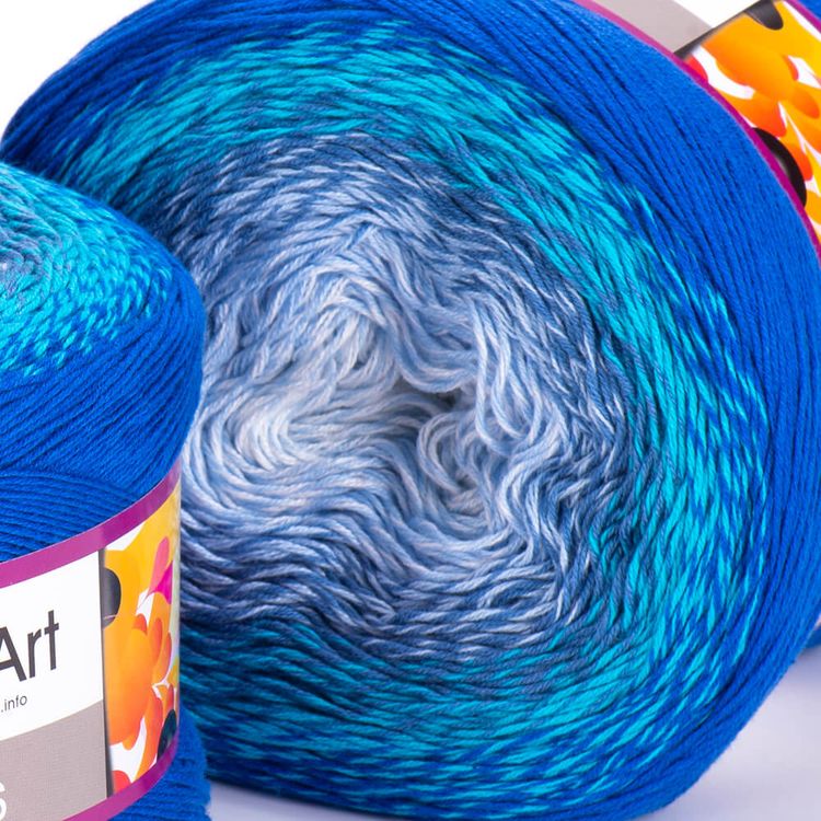 Пряжа YarnArt Flowers (299), мультиколор, 5 шт. по 250 г — картинка 2