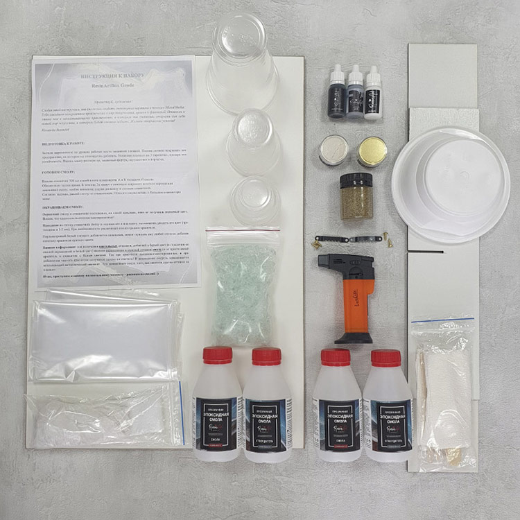 Набор срез камня смолой ResinArtBox Geode 009 — картинка 2