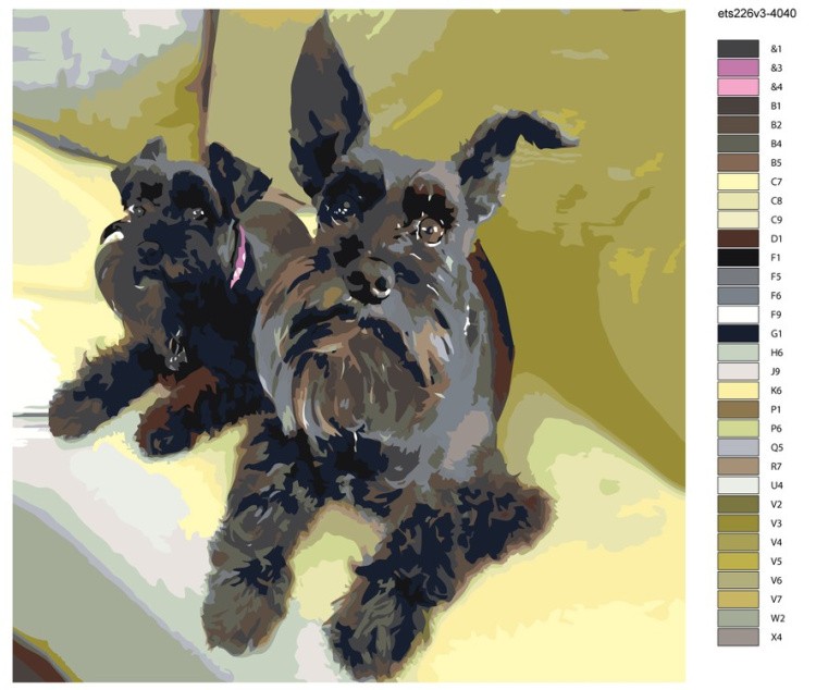 Картина по номерам «Черные красавцы» — картинка 2