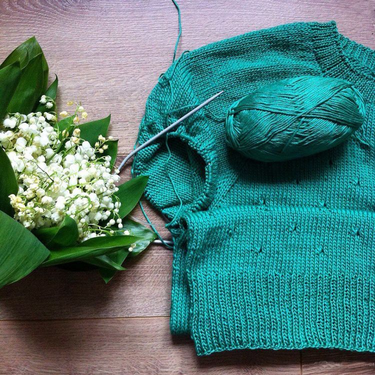 Пряжа Пехорка Весенняя (06), красный, 5 шт. по 100 г — картинка 3