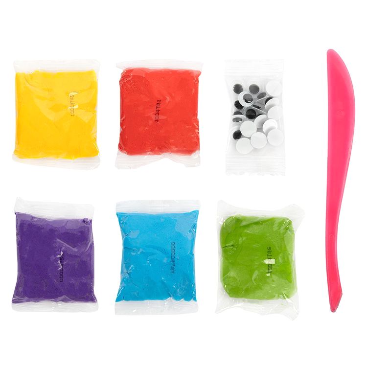 Пластилин легкий «Монстрик», фиолетовый, 50 г, 5 цв., Лео — картинка 2