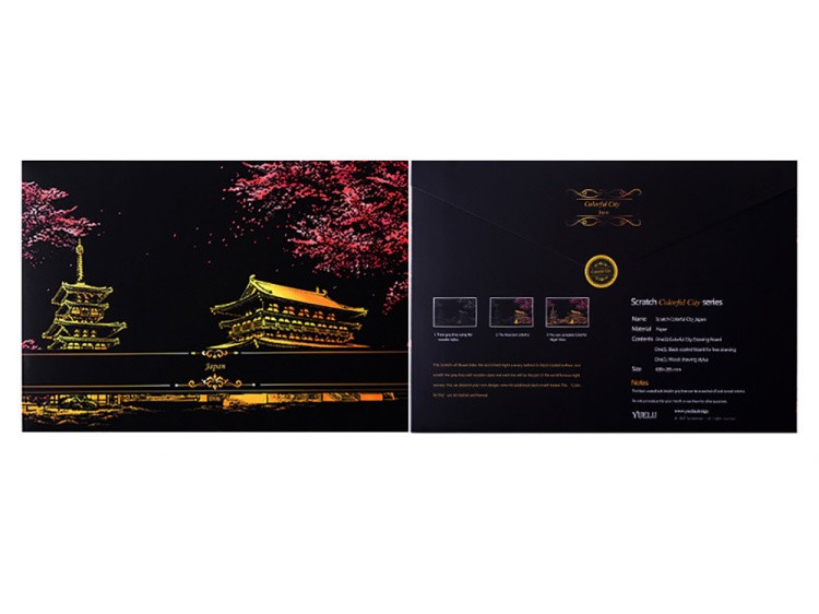 Скретч-картина «Japan» (цветная) — картинка 6