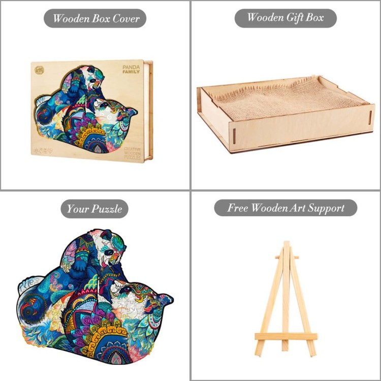 Деревянные пазлы «Семья Панд L», Woodbests — картинка 5