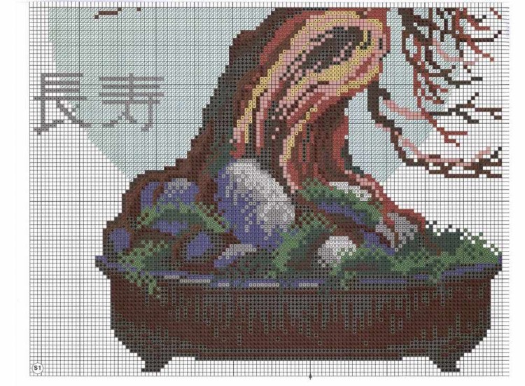 Набор для вышивания «Бонсай. Сосна» — картинка 3