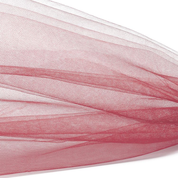 Фатин Kristal средней жесткости, блестящий, 5 м, ширина 300 см, 100% полиэстер, цвет: розово-коралловый — картинка 2