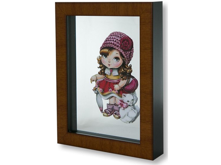 Папертоль «Брюнетка с котенком» — картинка 4