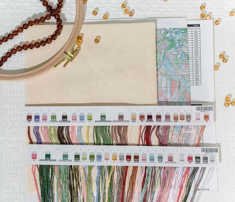 Набор для вышивания «Ваза с пионами» — картинка 5