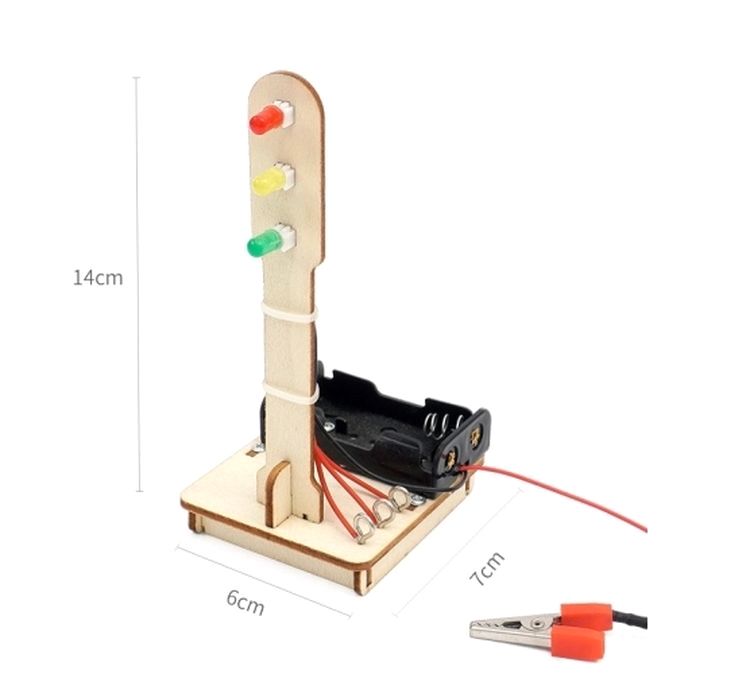 Деревянный конструктор электрический «Светофор» — картинка 2