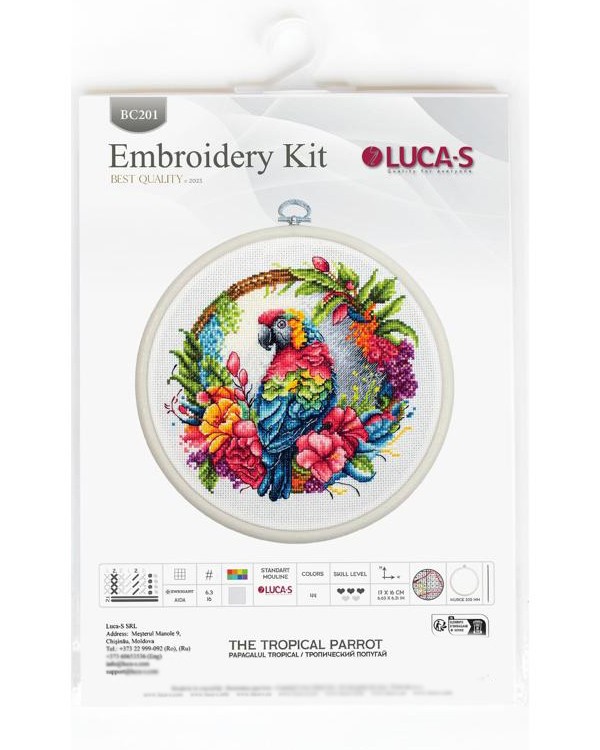 Набор для вышивания «Тропический попугай» — картинка 10