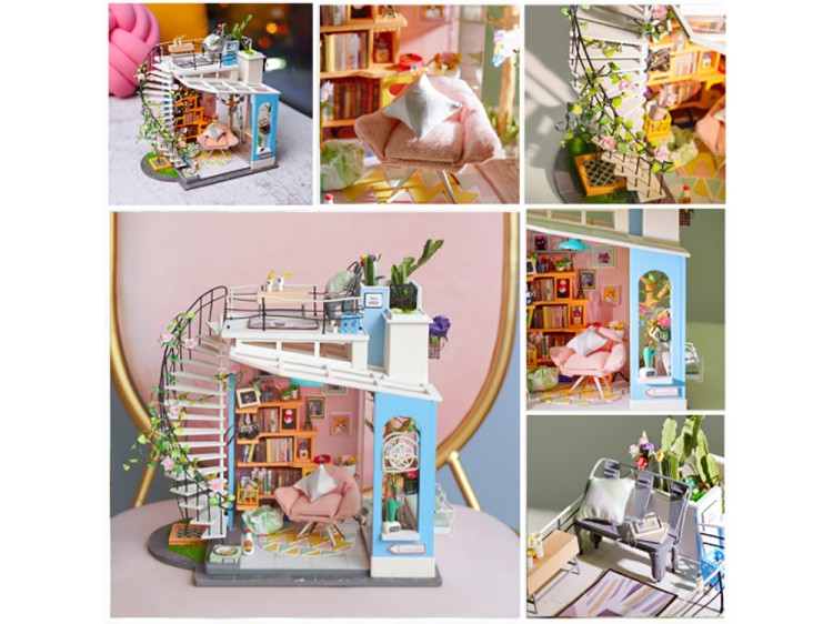 Набор для создания миниатюры (румбокс) «Уютный лофт» — картинка 5