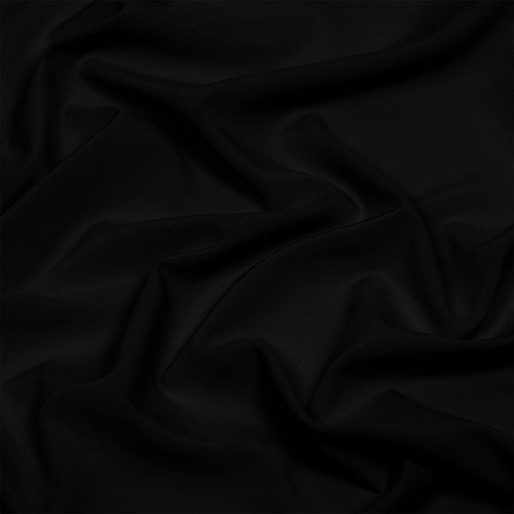 Ткань Софт Ниагара, 80 г/м², 5 м, ширина 150 см, цвет: черный, TBY — картинка 4