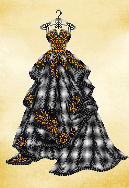Рисунок на ткани «Бальное платье 2»